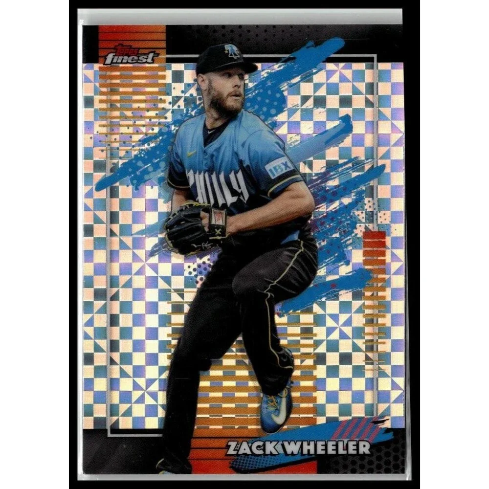 2026 Topps Finest Zack Wheeler 160 Geometric Refractors Phillies Uncommon